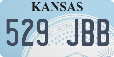 KS license plate 529JBB