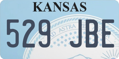 KS license plate 529JBE
