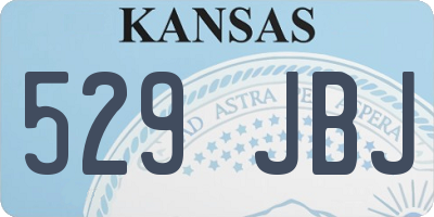 KS license plate 529JBJ