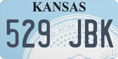 KS license plate 529JBK
