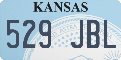 KS license plate 529JBL