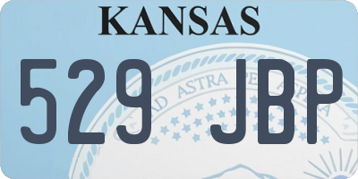 KS license plate 529JBP