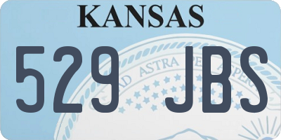 KS license plate 529JBS