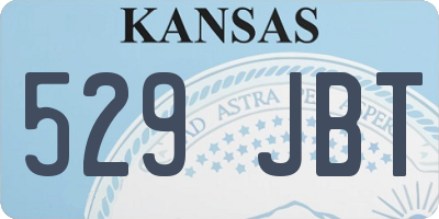 KS license plate 529JBT