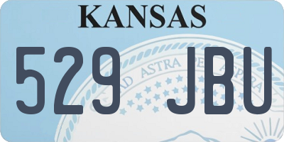 KS license plate 529JBU