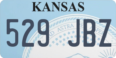 KS license plate 529JBZ