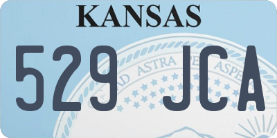 KS license plate 529JCA