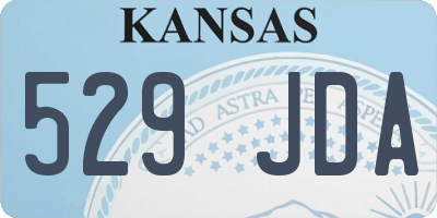 KS license plate 529JDA