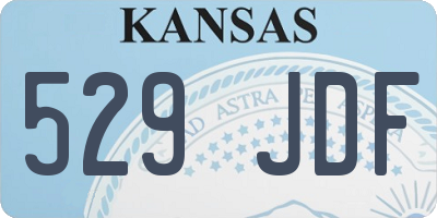 KS license plate 529JDF