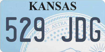 KS license plate 529JDG