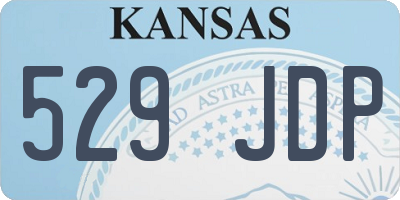 KS license plate 529JDP