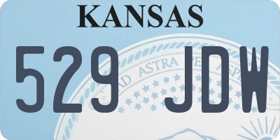 KS license plate 529JDW