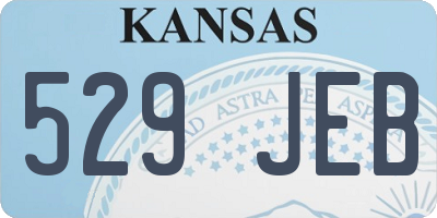 KS license plate 529JEB
