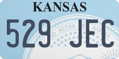 KS license plate 529JEC