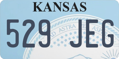 KS license plate 529JEG