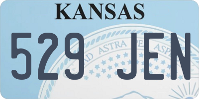 KS license plate 529JEN