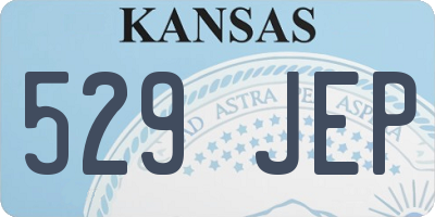 KS license plate 529JEP