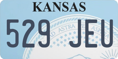 KS license plate 529JEU