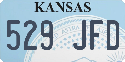 KS license plate 529JFD