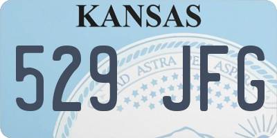 KS license plate 529JFG