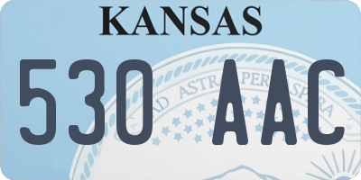 KS license plate 530AAC