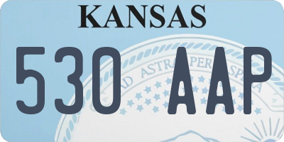 KS license plate 530AAP