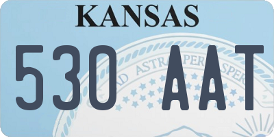 KS license plate 530AAT