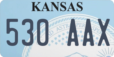 KS license plate 530AAX
