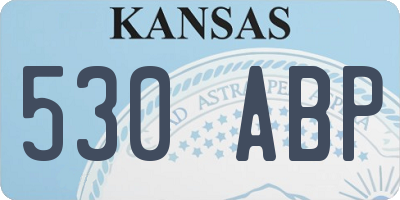 KS license plate 530ABP
