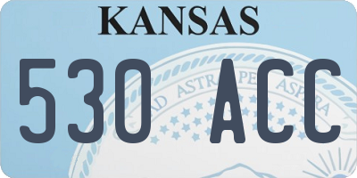 KS license plate 530ACC
