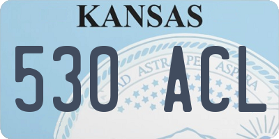 KS license plate 530ACL