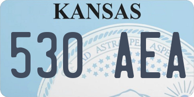 KS license plate 530AEA