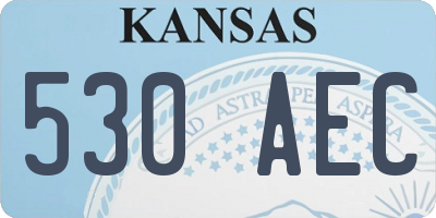 KS license plate 530AEC