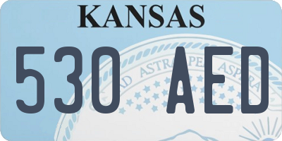 KS license plate 530AED