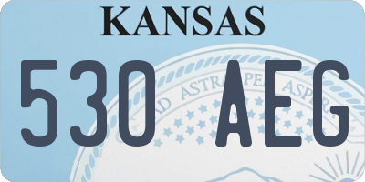 KS license plate 530AEG