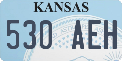 KS license plate 530AEH