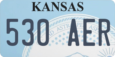 KS license plate 530AER