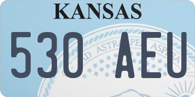 KS license plate 530AEU