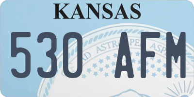 KS license plate 530AFM