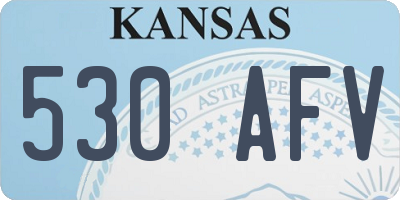 KS license plate 530AFV