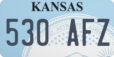 KS license plate 530AFZ