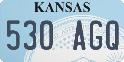 KS license plate 530AGQ