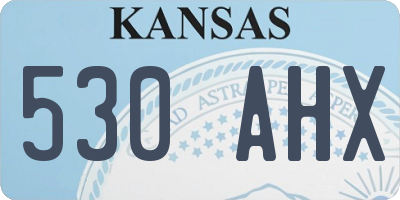 KS license plate 530AHX