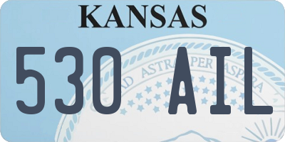 KS license plate 530AIL