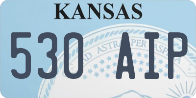 KS license plate 530AIP