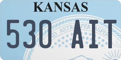 KS license plate 530AIT