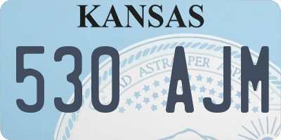 KS license plate 530AJM