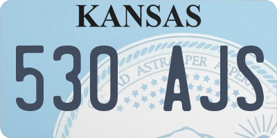 KS license plate 530AJS