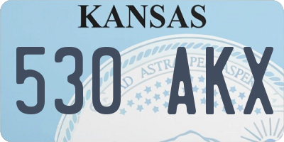KS license plate 530AKX
