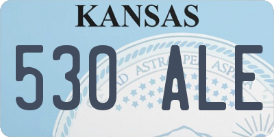 KS license plate 530ALE